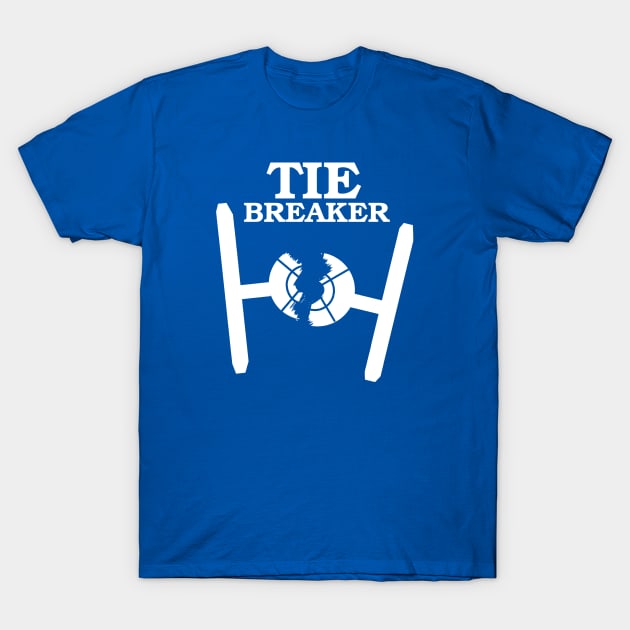 TIE BREAKER white T-Shirt by haegifrq